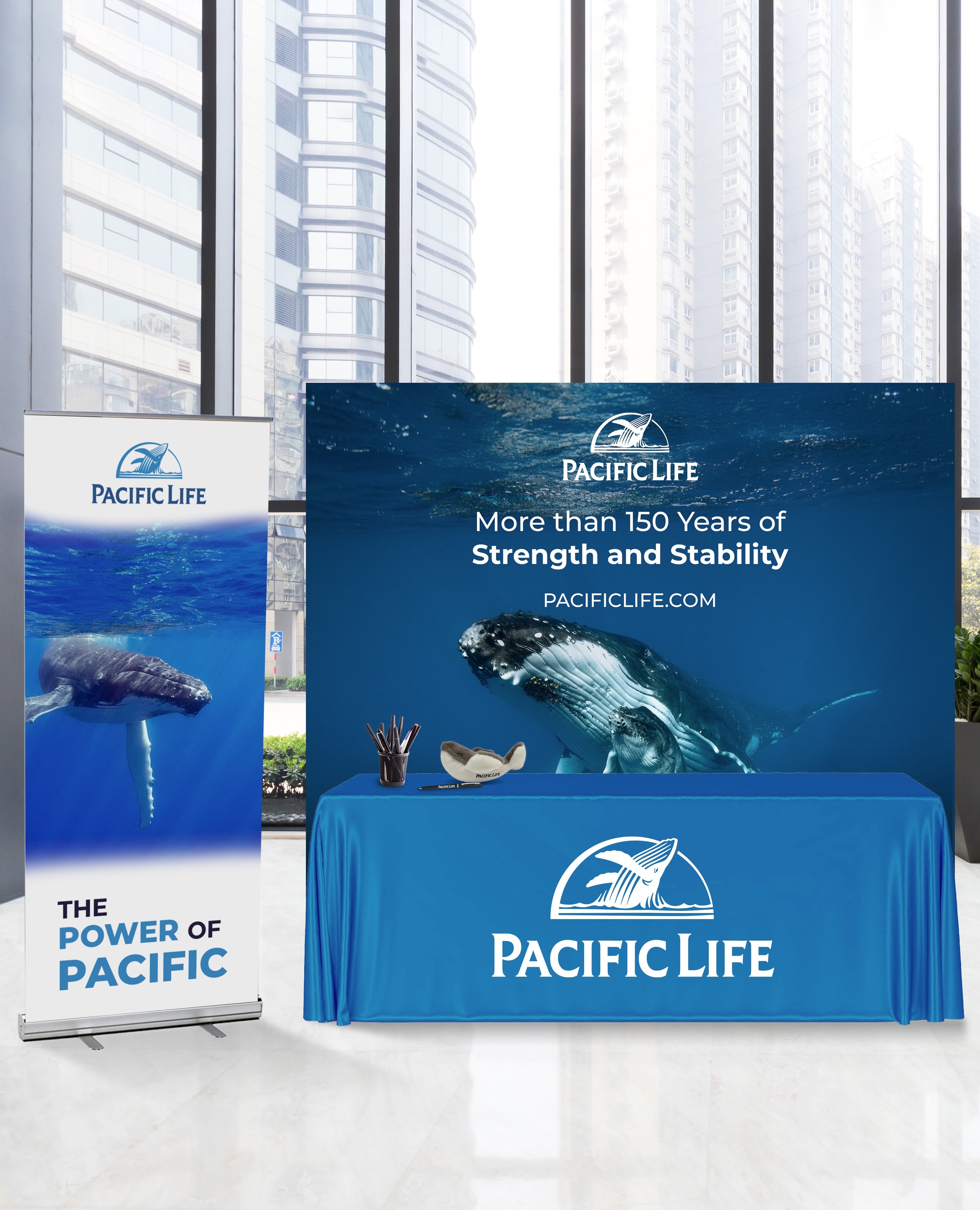 Pacific Life Trade Show Mockup crop